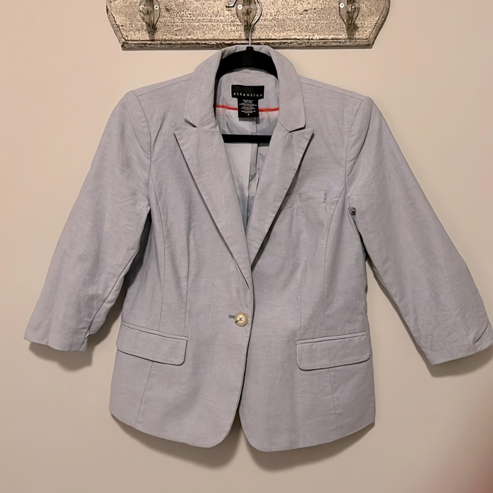 Attention Light Blue Blazer, Size 6